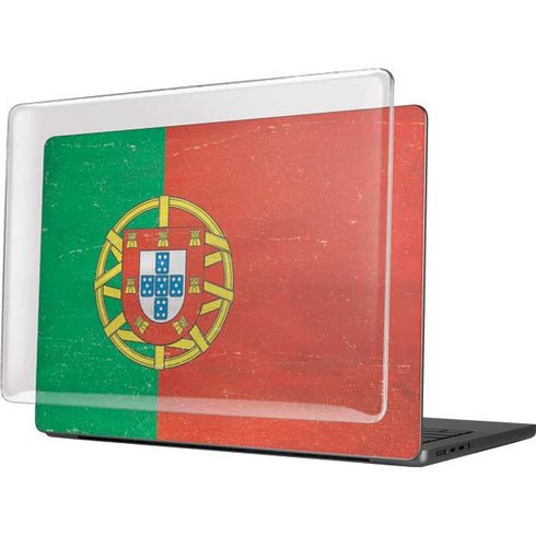 Portugal Flag Distressed MacBook Pro 14in (2021-24) Case plus Skin